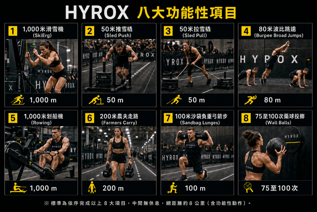 HYROX 八大功能性訓練站